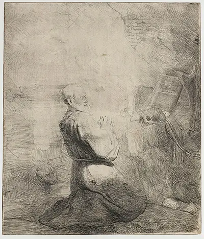 St Jerome Kneeling Rembrandt